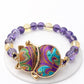 Handmade Cat Charm Beaded Bracelet ✨ | Unique Gift for Cat Lovers