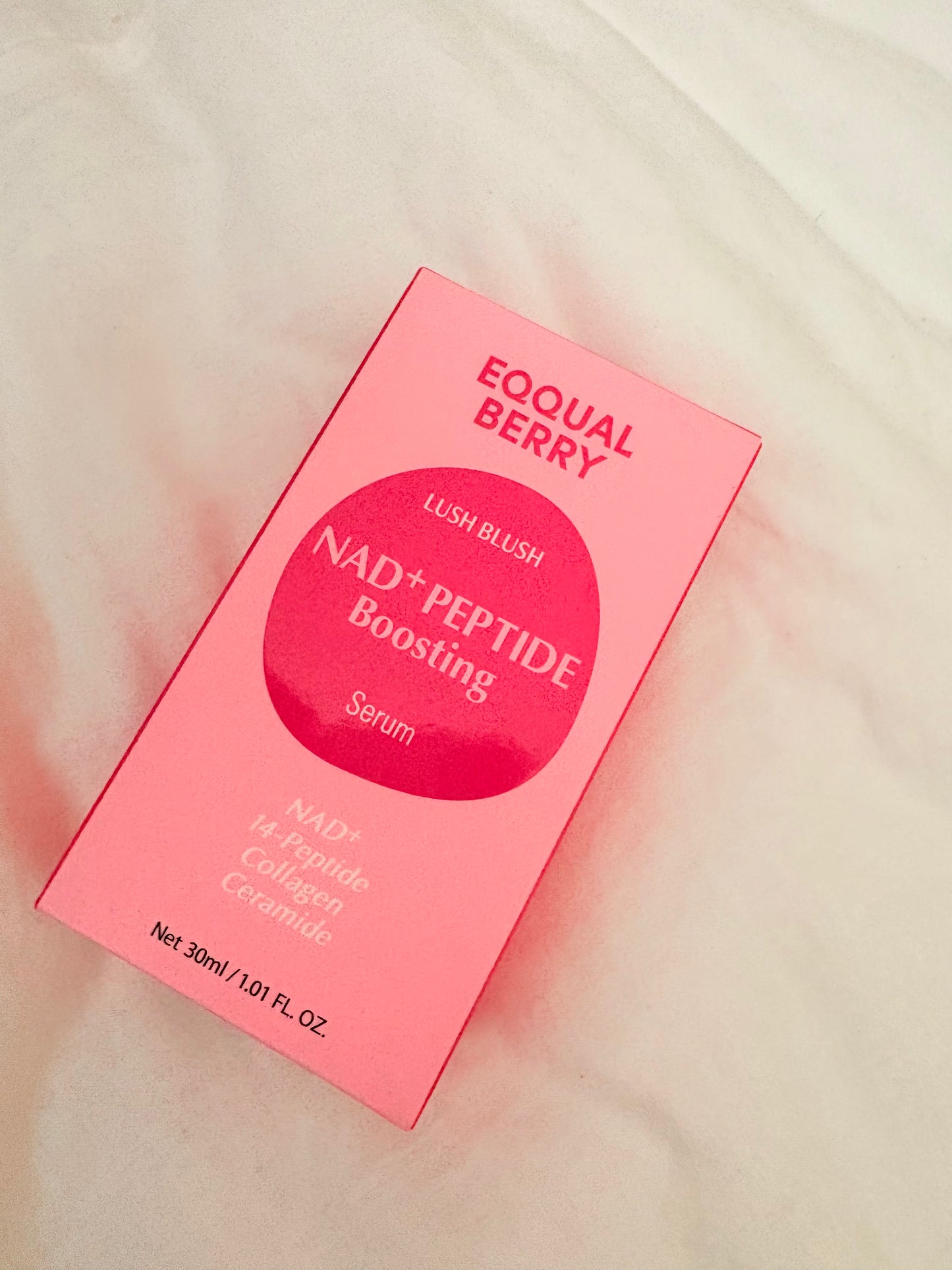 EQQUAL BERRY NAD+ Peptide Boosting Serum | 14-Peptide, Collagen & Ceramide | 30ml
