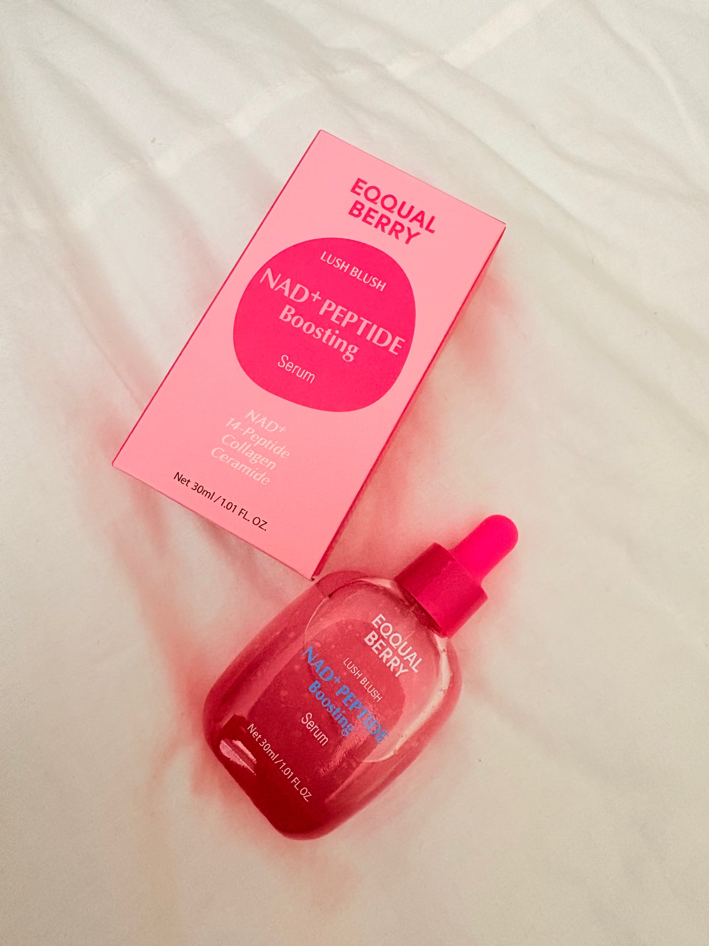 EQQUAL BERRY NAD+ Peptide Boosting Serum | 14-Peptide, Collagen & Ceramide | 30ml