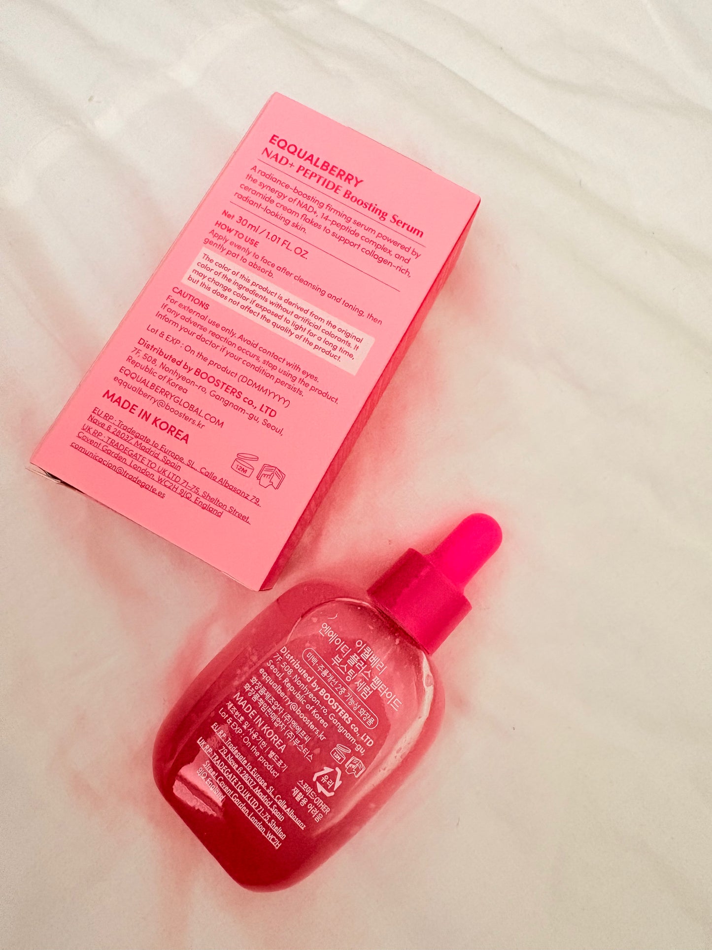 EQQUAL BERRY NAD+ Peptide Boosting Serum | 14-Peptide, Collagen & Ceramide | 30ml