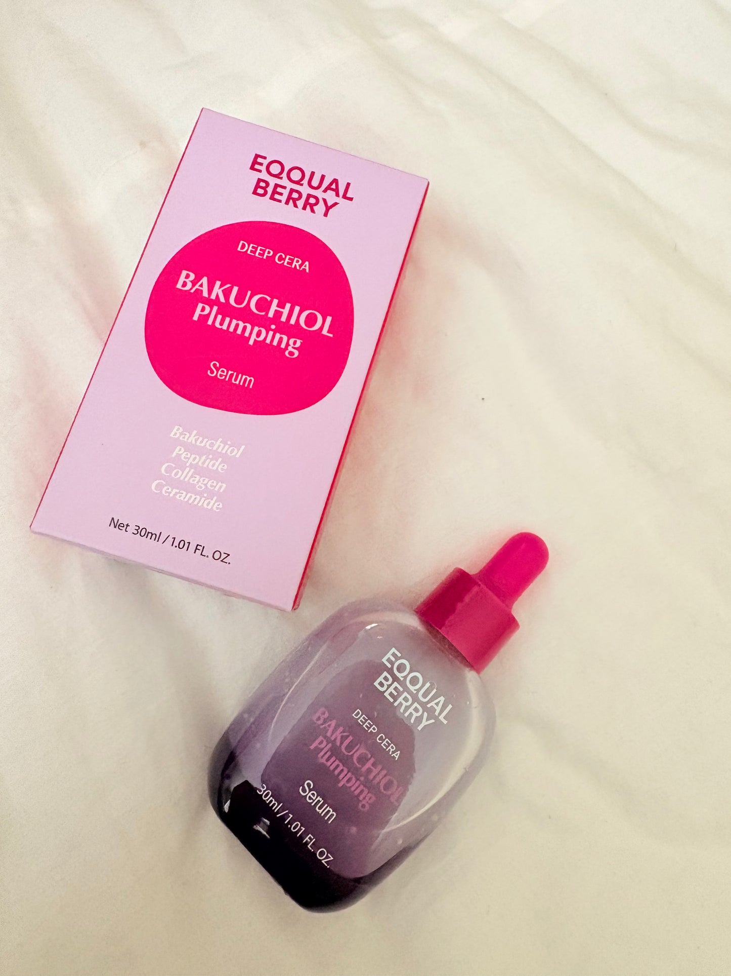 EQQUAL BERRY Bakuchiol Plumping Serum | Peptide, Collagen & Ceramide | 30ml