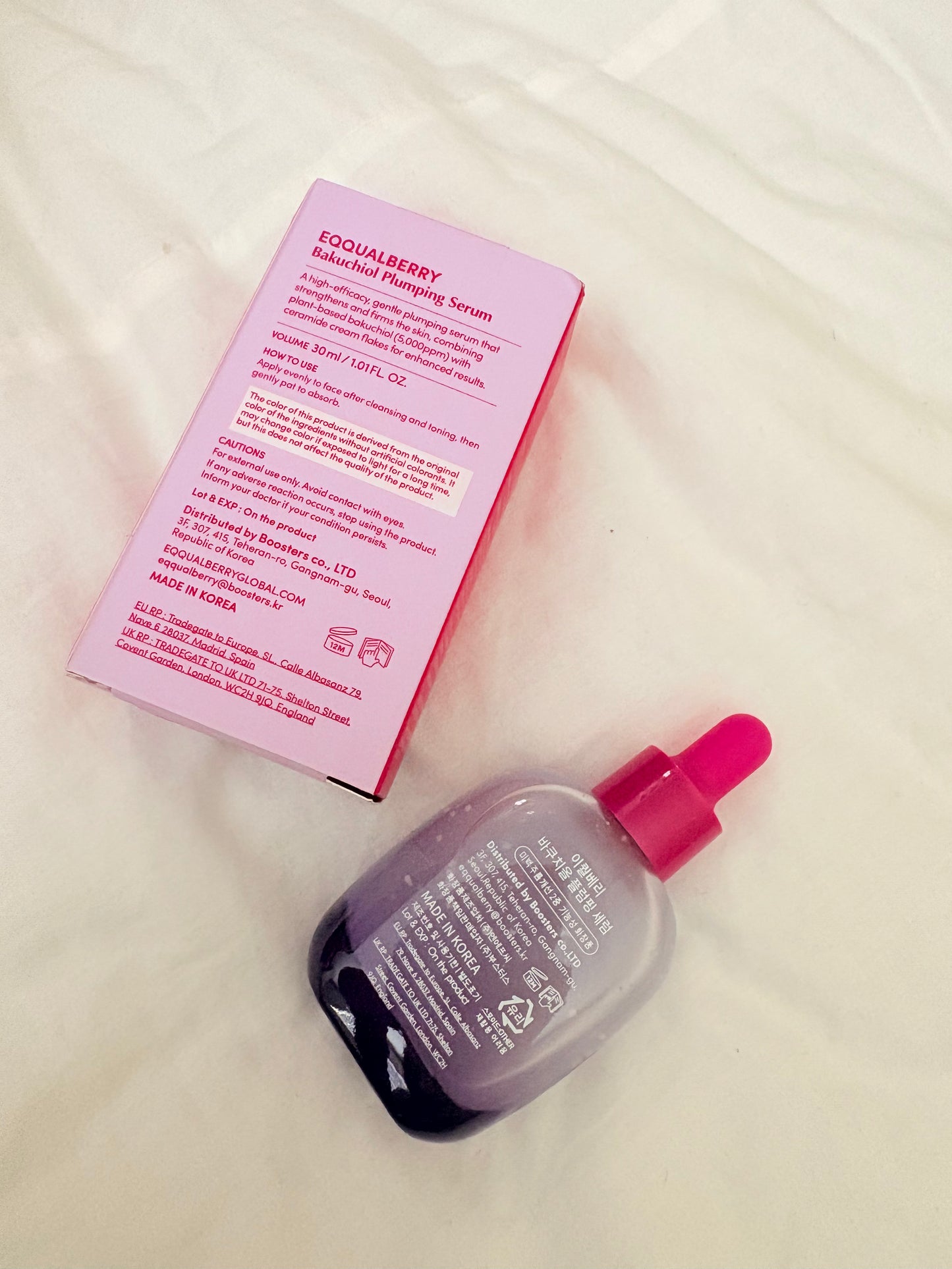 EQQUAL BERRY Bakuchiol Plumping Serum | Peptide, Collagen & Ceramide | 30ml