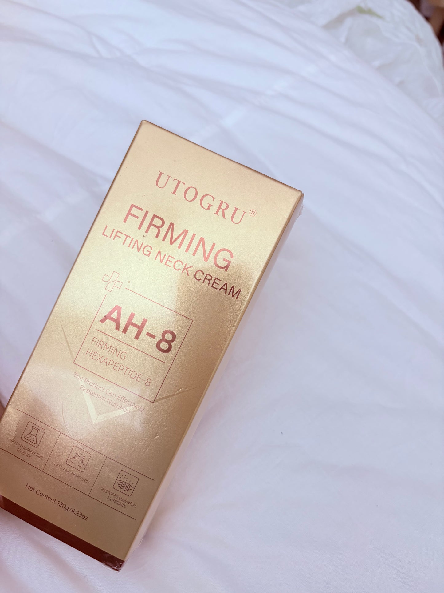 UTOGRU Firming Lifting Neck Cream with Hexapeptide-8 | 120g / 4.23 oz