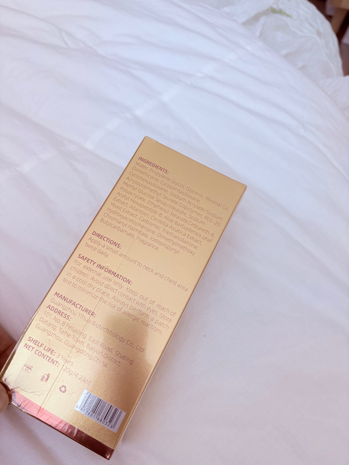 UTOGRU Firming Lifting Neck Cream with Hexapeptide-8 | 120g / 4.23 oz
