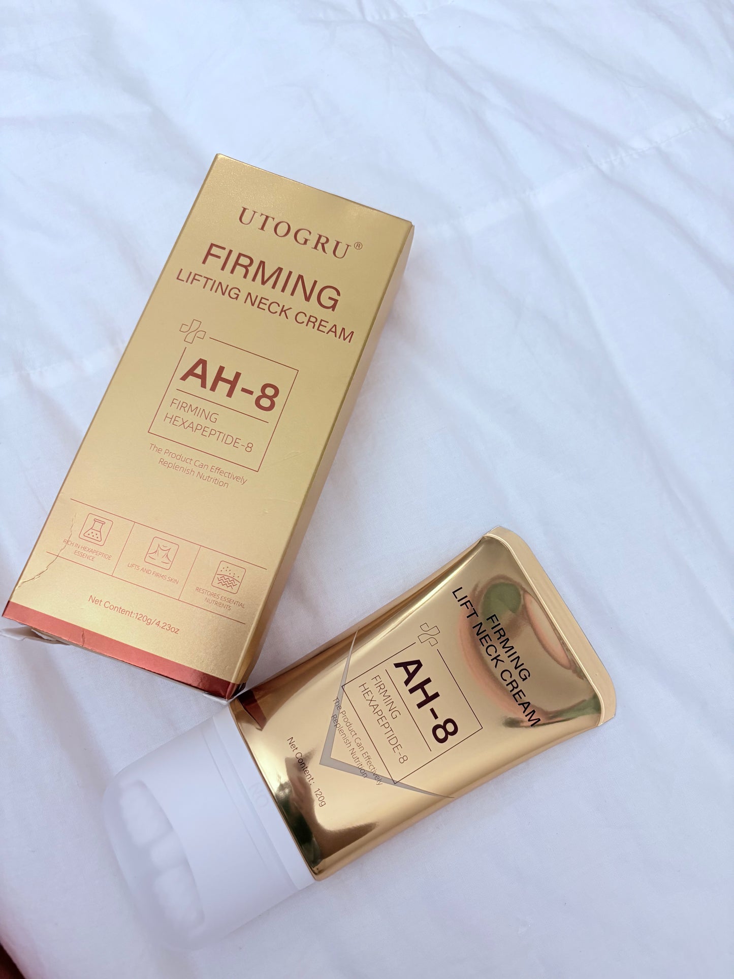 UTOGRU Firming Lifting Neck Cream with Hexapeptide-8 | 120g / 4.23 oz