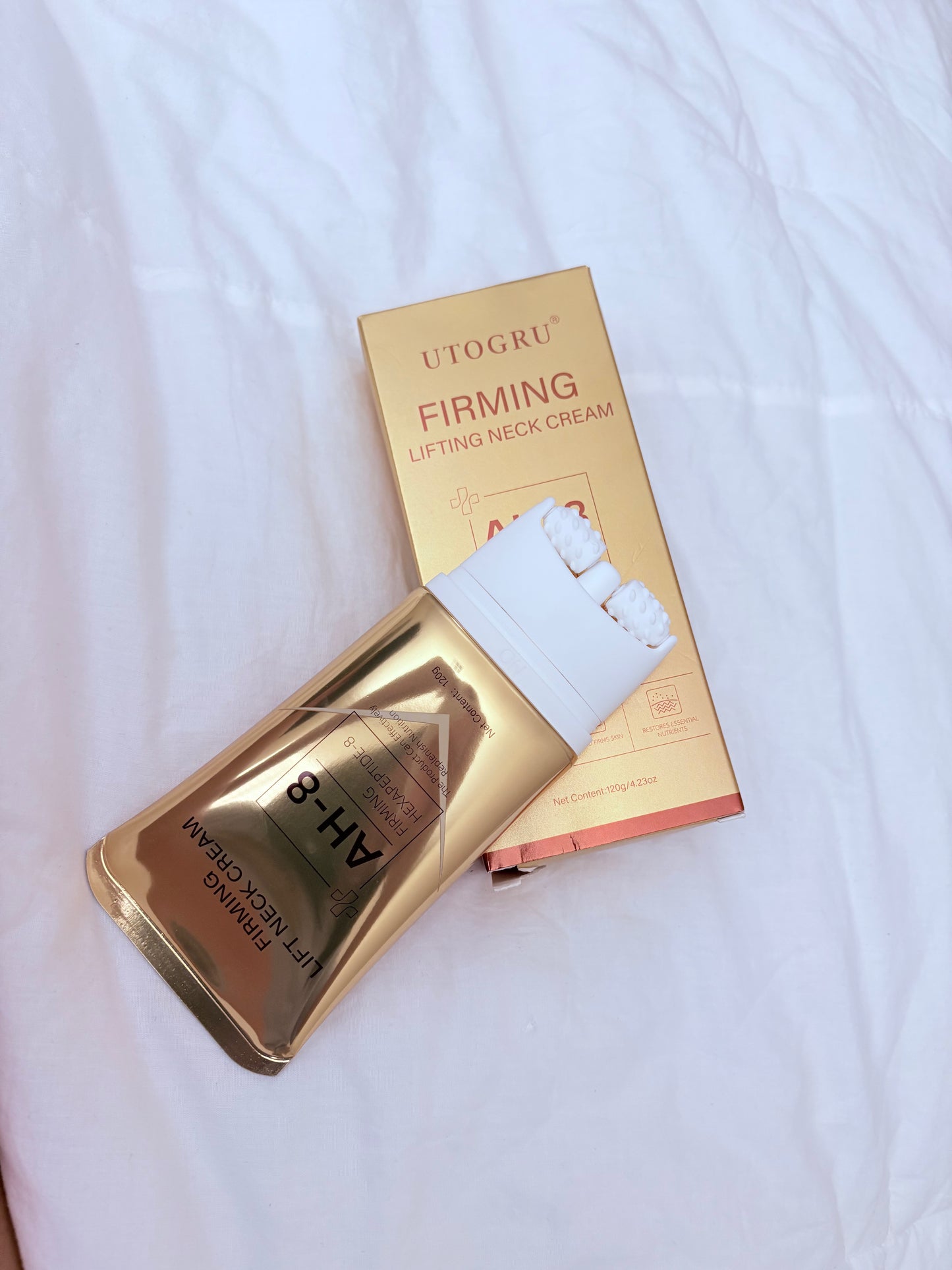 UTOGRU Firming Lifting Neck Cream with Hexapeptide-8 | 120g / 4.23 oz