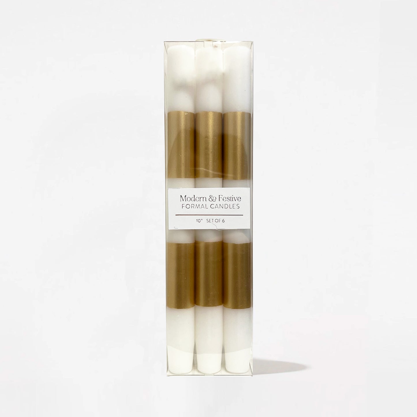 Modern and Festive Formal Candles, Set of 6