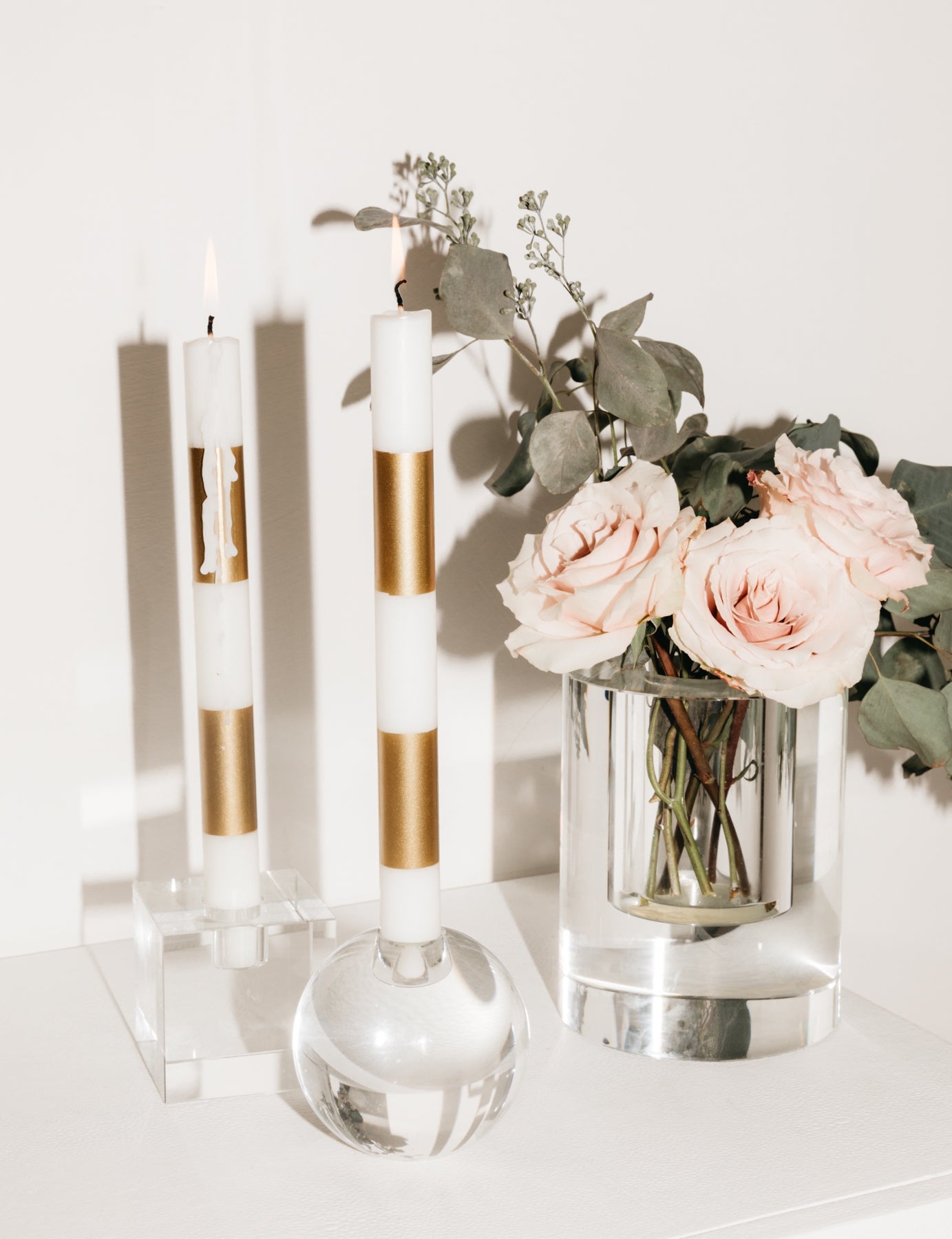 Modern and Festive Formal Candles, Set of 6